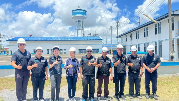 สทน.6 ร่วมลงพื้นที่ในการตรวจ กำกับ การประกอบกิจการประปาสัมปทานโครงการในเขตพื้นที่สำนักงานประปาระยอง อำเภอบ้านค่าย จังหวัดระยอง