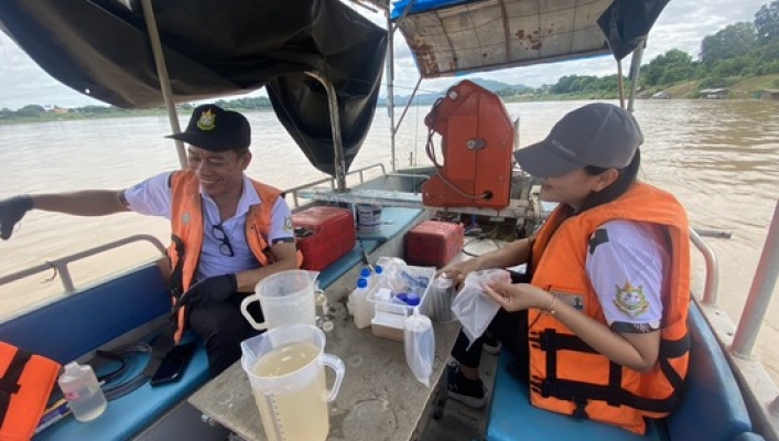 สทน.3 ลงพื้นที่ปฏิบัติงานเก็บตัวอย่างน้ำเพื่อวิเคราะห์และติดตามคุณภาพน้ำประจำเดือน กรกฎาคม ๒๕๖๙ (ครั้งที่ ๒) จำนวน ๒ สถานี