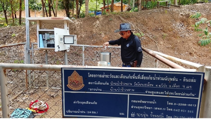 สทน.3 ตรวจสอบซ่อมบำรุงรักษาและการเชื่อมต่อสัญญาณของสถานีเตือนภัยล่วงหน้าน้ำท่วม-ดินถล่ม (Early Warning)