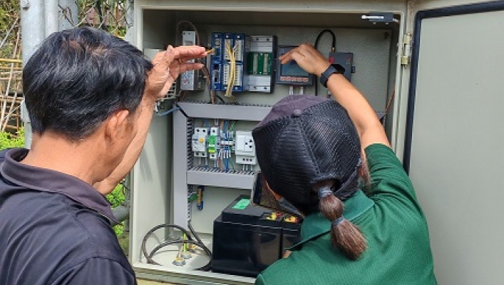 สทน.9 ปฏิบัติงานสำรวจวัดปริมาณน้ำ และเก็บตัวอย่างตะกอนแขวนลอยพร้อมตรวจเช็คระบบการทำงานของสถานีอุตุ-อุทกวิทยาอัตโนมัติ ในพื้นที่ จ.น่าน ประจำเดือนกรกฎาคม