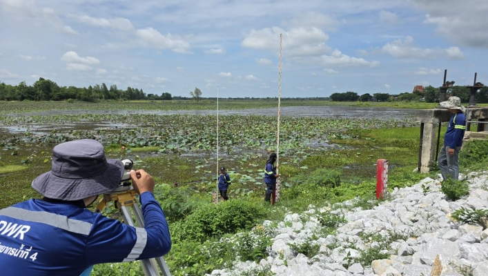 สทน.4 ลงพื้นที่ตรวจสอบและบำรุงรักษาระบบตรวจวัดปริมาณน้ำเก็บกักในแหล่งน้ำขนาดเล็ก