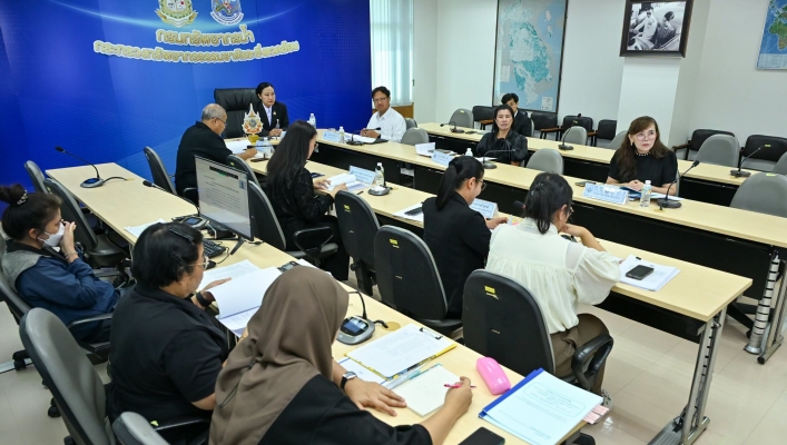 กรมทรัพยากรน้ำ ประชุมกลั่นกรองผลการประเมินประสิทธิภาพและประสิทธิผลการปฏิบัติงานของลูกจ้างประจำ