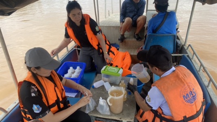 สทน.3 ลงพื้นที่ปฏิบัติงานเก็บตัวอย่างน้ำเพื่อวิเคราะห์และติดตามคุณภาพน้ำประจำเดือน สิงหาคม ๒๕๖๙ (ครั้งที่ ๑) จำนวน ๒ สถานี