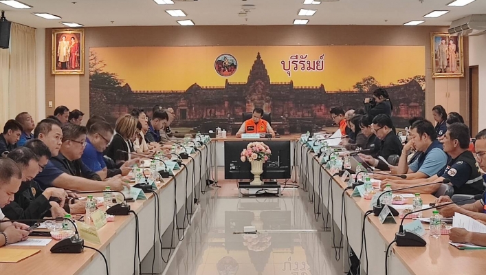 กรมทรัพยากรน้ำ โดย สำนักงานทรัพยากรน้ำที่ 5 เข้าร่วมประชุมกองอำนวยการป้องกันและบรรเทาสาธารณภัยจังหวัดบุรีรัมย์ ครั้งที่ 2/2569
