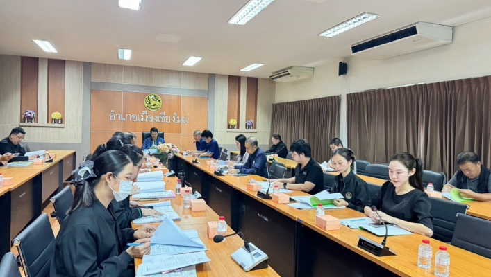 กรมทรัพยากรน้ำ โดยสำนักงานทรัพยากรน้ำที่ 1 ประชุมคณะทำงานโครงการพัฒนา พื้นที่สูงแบบโครงการหลวง  พื้นที่อำเภอเมืองเชียงใหม่