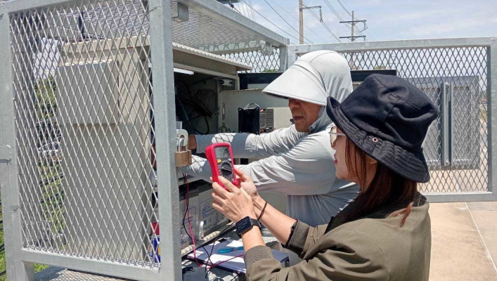 สทน.7 ลงพื้นที่ตรวจสอบ และบำรุงรักษาระบบตรวจวัดสภาพน้ำทางไกลอัตโนมัติและระบบส่งขอมูลสัญญานภาพ (CCTV)