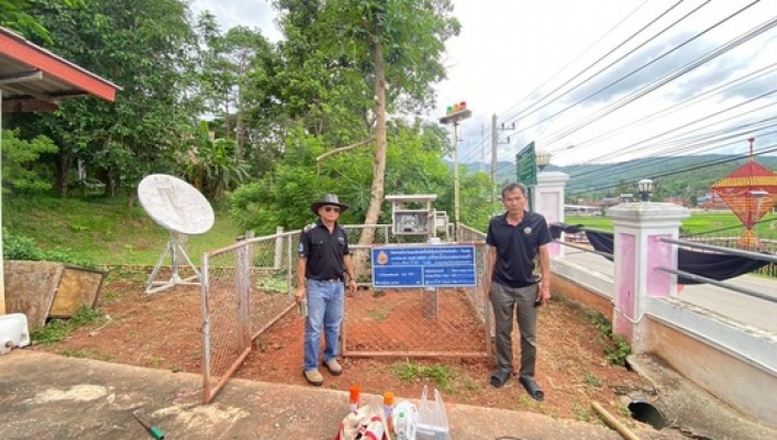 สทน.3 ตรวจสอบซ่อมบำรุงรักษาและการเชื่อมต่อสัญญาณของสถานีเตือนภัยล่วงหน้าน้ำท่วม-ดินถล่ม (Early Warning)