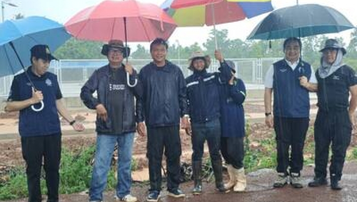 สทน.3 ลงพื้นที่ติดตามผลการดำเนินงานโครงการก่อสร้างระบบกระจายน้ำด้วยพลังงานแสงอาทิตย์ห้วยใหญ่