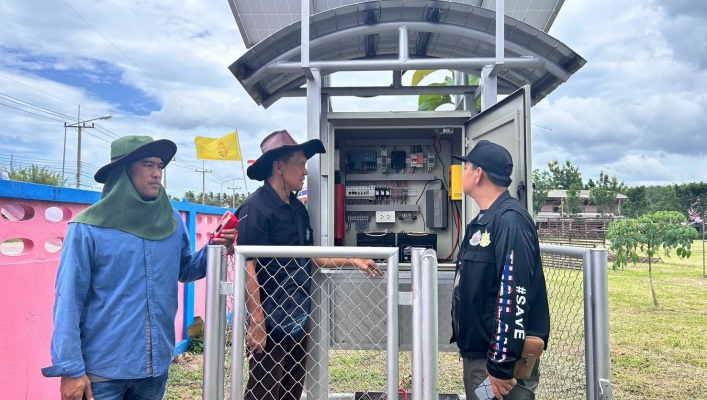 สทน.7 ลงพื้นที่ตรวจสอบ และบำรุงรักษาระบบตรวจวัดสภาพน้ำทางไกลอัตโนมัติและระบบส่งข้อมูลสัญญาณภาพ (CCTV)