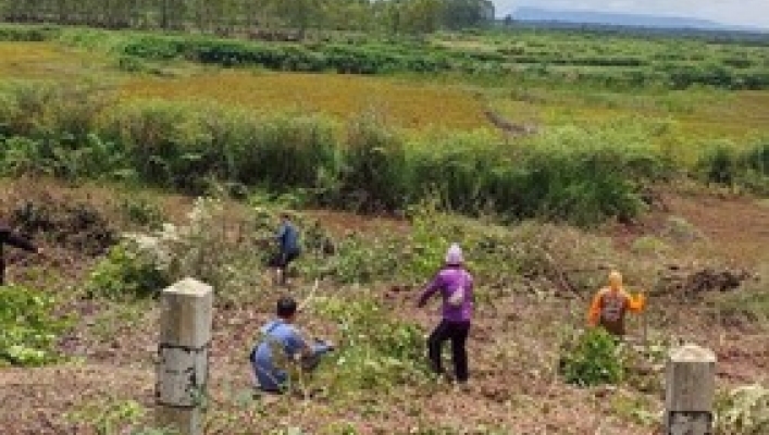 สทน.3 ลงพื้นที่ตรวจติดตามผลการ ดำเนินงาน โครงการบำรุงรักษาอ่างเก็บน้ำวังนองเหนือ