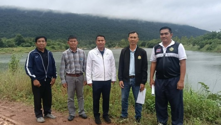 สทน.3 ลงพื้นที่สำรวจความเหมาะสมโครงการแหล่งน้ำในเขตพื้นที่ตำบลนิคมพัฒนา   อำเภอโนนสัง  จังหวัดหนองบัวลำภู
