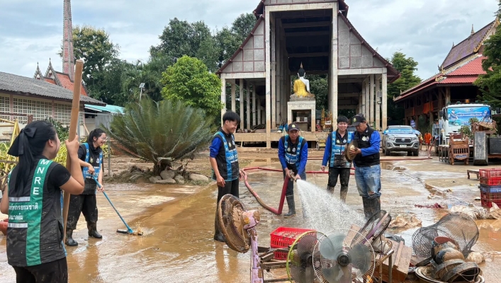 กรมทรัพยากรน้ำ ระดมกำลัง–เครื่องจักร เร่งช่วยเหลือพื้นที่น้ำท่วม จ.น่าน