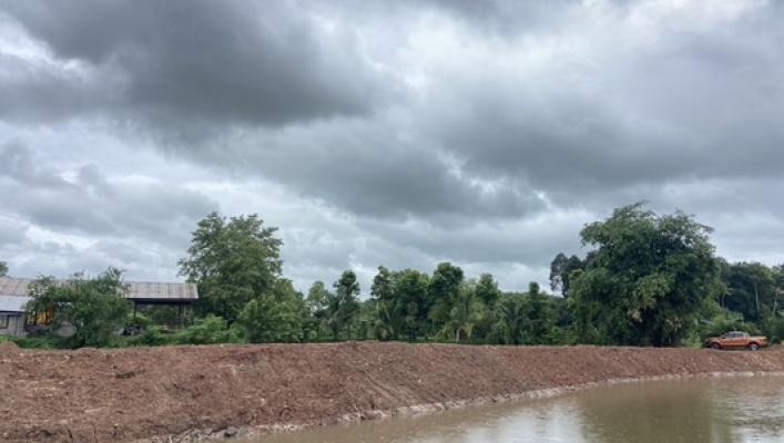 สทน.3 ลงพื้นที่ตรวจติดตามผลการดำเนินงาน โครงการปรับปรุงเพิ่มประสิทธิภาพแหล่งน้ำห้วยต้าย