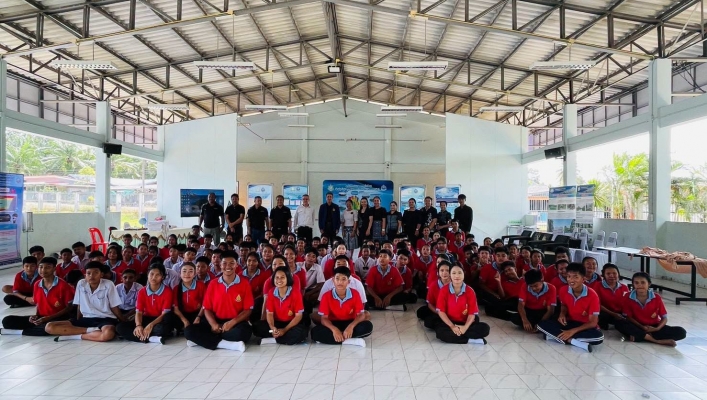 สทน.10 โครงการเผยแพร่ให้ความรู้และเสริมสร้างจิตสำนึกเกี่ยวกับทรัพยากรน้ำแก่เยาวชน เพื่อการจัดตั้งเครือข่ายโรงเรียนพื้นที่ชุ่มน้ำของไทย (Wetland School) โรงเรียนบ้านท่านหญิงวิภา ต.ตะกุกเหนือ อ.วิภาวดี จ.สุราฎร์ธานี