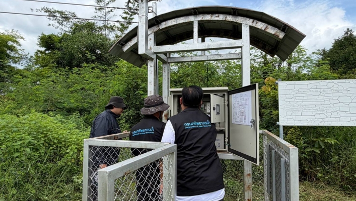 สทน.4 ออกปฏิบัติงานตรวจสอบและบำรุงรักษาสถานีสนามระบบตรวจวัดสภาพน้ำทางไกลอัตโนมัติลุ่มน้ำชี(Telemetering) และสถานี CCTV