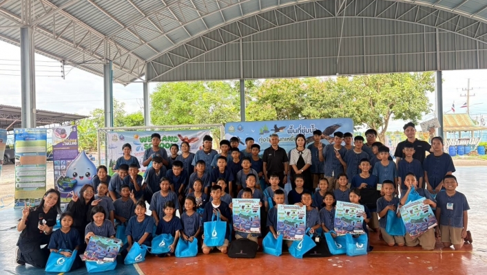 สทน.6 ดำเนินกิจกรรมการเผยแพร่ให้ความรู้และส่งเสริม สร้างจิตสำนึก ด้านการอนุรักษ์พื้นที่ชุ่มน้ำแก่เยาวชน ในพื้นที่ชุ่มน้ำทุ่งใหญ่นกเหยี่ยว ณ อาคารอเนกประสงค์โรงเรียนวัดเกาะกา ตำบลท่าเรือ อำเภอปากพลี จังหวัดนครนายก