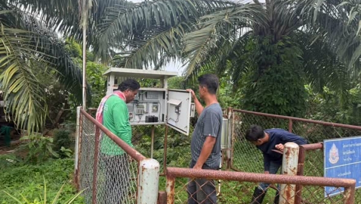 สทน.10 ลงพื้นที่ติดตาม ซ่อมแซม บำรุงรักษาปรับปรุงสถานีเตือนภัยล่วงหน้า Early Warning