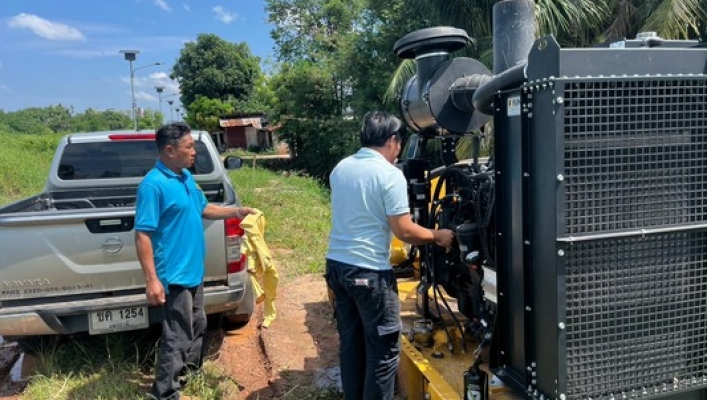 สทน.3 ลงพื้นที่ตรวจเช็คเครื่องสูบน้ำ ขนาด 30 นิ้ว จำนวน 1 เครื่อง เพื่อเตรียมความพร้อมให้การช่วยเหลือน้ำท่วมในเขตชุมชนเก่าจาน