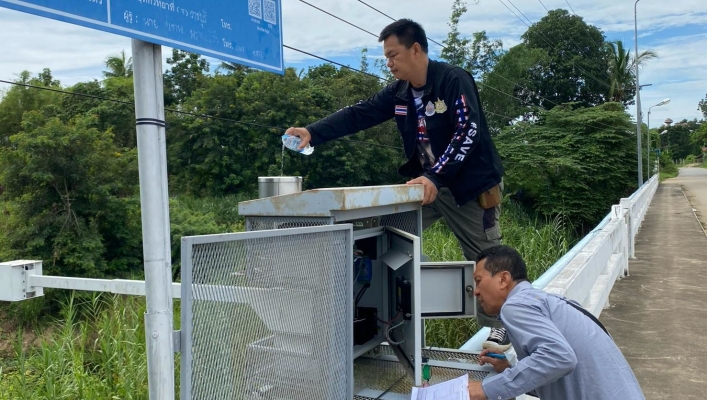 สทน.7 ลงพื้นที่ตรวจสอบ ซ่อมแซม ปรับปรุง และบำรุงรักษาสถานีเตือนภัยล่วงหน้า (Early Warning) น้ำท่วมฉับพลัน-ดินถล่ม