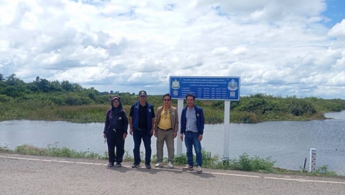 สทน.3 ลงพื้นที่ตรวจติดตาม ผลการดำเนินงาน โครงการบำรุงรักษาอ่างเก็บน้ำพาน