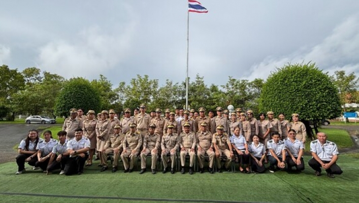 สทน.3 จัดกิจกรรมเคารพธงชาติและร้องเพลงชาติไทย ณ บริเวณหน้าเสาธง สำนักงานทรัพยากรน้ำที่ 3