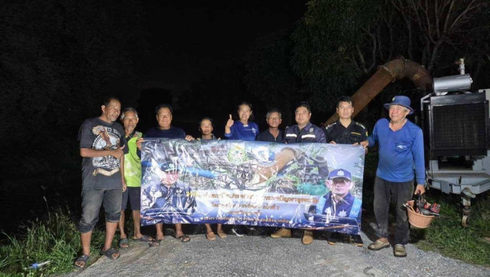 สทน.7 ติดตั้งเครื่องสูบน้ำเพื่อช่วยเหลือประชาชน ในพื้นที่ อ.ดอนเจดีย์ จ.สุพรรณบุรี