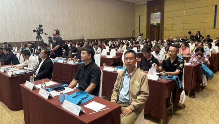 สทน.3 เข้าร่วมประชุมปัจฉิมนิเทศ โครงการ ค่าใช้จ่ายในการศึกษาความเหมาะสม สำรวจ ออกแบบและผลกระทบสิ่งแวดล้อมโครงการอนุรักษ์ฟื้นฟู และพัฒนาแหล่งน้ำ ในพื้นที่ชุ่มน้ำลุ่มน้ำโมงตอนล่าง จังหวัดหนองคาย